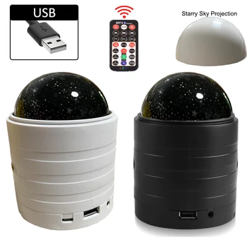 Zvezdnato Nebo Nočna Lučka za Valentinovo Projektor Z Bluetooth Stetero USB Čarobno Žogo Mini Disc Lasor Digital Light