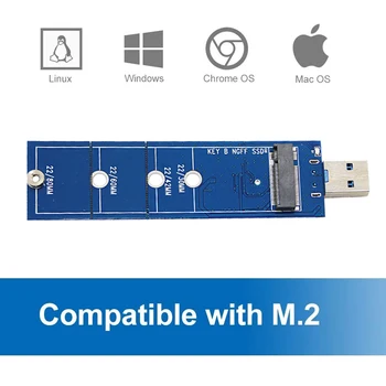 M2 USB adapter M. 2 NGFF B Ključ USB 3 3.0 pretvornik M2 USB3 USB3.0 pretvornik za 2230 2242 2260 2280