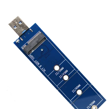 M2 USB adapter M. 2 NGFF B Ključ USB 3 3.0 pretvornik M2 USB3 USB3.0 pretvornik za 2230 2242 2260 2280