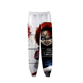 Moške Sweatpants Seed of Chucky 3D Tisk Oblačil Duha Lutka Tek High Street Bloomers Horror Film Hlače Priložnostne Sweatpants