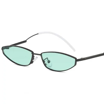 2020 Kvadratek sončna Očala Ženske Retro Moda Mačka Oči, sončna očala Ženske blagovne Znamke Pregleden Kovinskih Očal Moški 28543