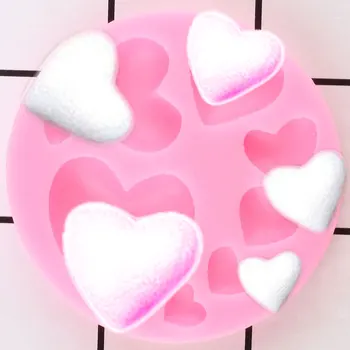 Ljubezen Srce Oblika Silikonsko Plesni Cupcake Pokrivalo Fondat Torta Dekoraterstvo Orodja Piškotov Sladkarije, Čokolada Gumpaste Plesni Plesni Gline