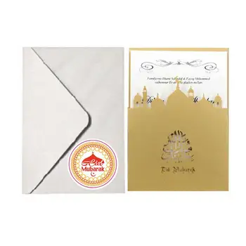 10 Listov/Set 3.8 cm Okrogle Nalepke Eid Mubarak Korist Dekoracijo Nalepke Vrečko Nalepke Torto, Darilo Polje Etiketo Nalepke Ramadana Se R8A0