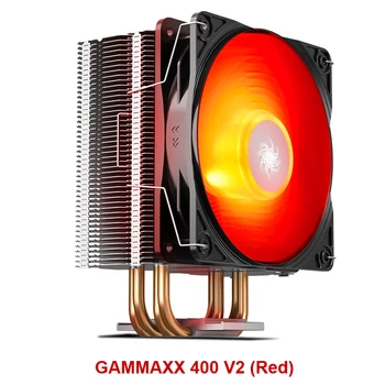Deepcool GAMMAXX 400 V2 4 Heatpipe CPU Hladilnik 120 mm Rdeči LED PWM Tih Ventilator za intel 1155 1150 1366 AMD AM4 AM3 RAČUNALNIK radiator cpu c 29031