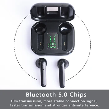 BOHM S88 TWS dotik, Brezžično Bluetooth 5.0 Slušalke HI-fi avdio kakovost LED digitalni zaslon gaming čepkov slušalke 29218