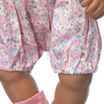 Lutka Obleko Roza Plišastih Plašč + Cvetlični Krilo + Klobuk Fit 18 Inch 43 Cm Baby Doll Oprema Za Otroško Darilo Za Rojstni Dan
