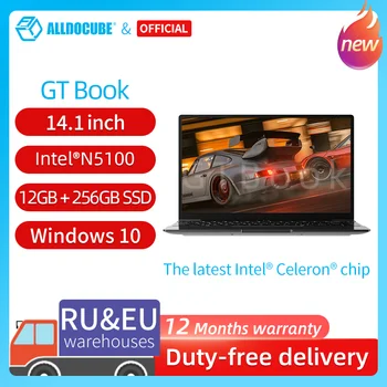 ALLDOCUBE GT Knjigo Windows, 10 Prenosnih računalnikov 12GB LPDDR4 256GB SSD Intel Celeron N5100 1920×1080 IPS Notebook Bluetooth 5.1 WiFi6