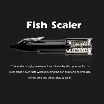 Uporaben Električni Scaler Ribe Ribolov Scalers Čiščenje Rib Čistilec Odstranjevalec Descaler Nepremočljiva Strgalo Morski Sadeži Orodja