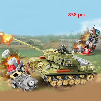 Vojaški Tank Panzer Zrakoplova Vojsko Tovornjak Oklepna vozila Gradnike, Letalo, Tank Nosilec Model WW2 Gradnja Igrače Za Otroke