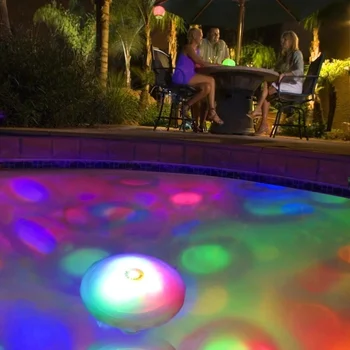 Plavajoče Podvodne Luči RGB Podvodna LED Disco Party Svetlobe Sijaj Kažejo, Bazen, masažna Kad Jacuzzi, Spa Inflable Bazen Luči