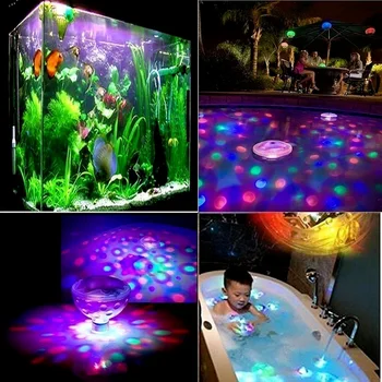 Plavajoče Podvodne Luči RGB Podvodna LED Disco Party Svetlobe Sijaj Kažejo, Bazen, masažna Kad Jacuzzi, Spa Inflable Bazen Luči