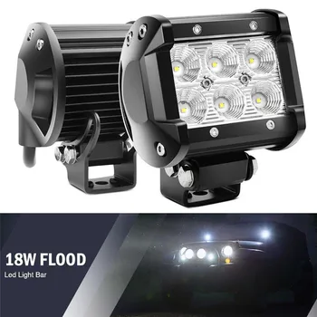1*18w Poplav LED delovna Lučka 4WD Offroad Spot Meglo ATV SUV UTE svetlobni pramen Za Jeep