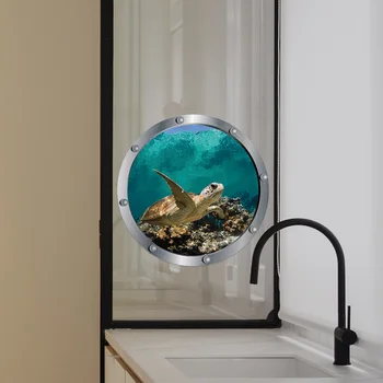 Dolphin Ocean 3D Živali Stenske Nalepke Spalnica, otroška Soba, Stene Decals je Vinil Stensko Dekoracijo Ozadje Darila Dom Dekor