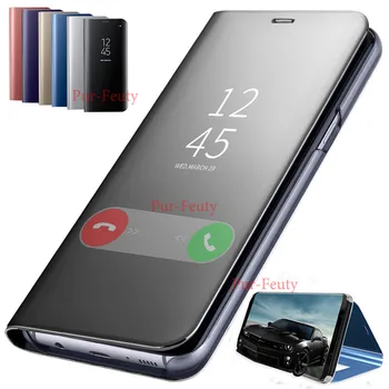 Za Samsung Galaxy S20 ultra A50 A71 A51 A40 A70 A30 A20 A10 A7 2018 A5 J5 Opomba 8 9 10 S8 S9 S10 S20 Plus Kritje Ogledalo Flip Primeru