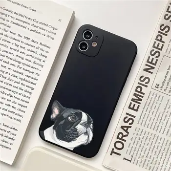 Pes francoski Buldog Primeru Telefon za iPhone 12 11 mini pro XS MAX XR 8 7 6 6S Plus X 5S SE 2020
