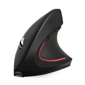 Nastavljiv Gaming Mišk 2,4 GHz Wireless Optični Navpično Miško 3 Prestave 1600 DPI za Gospodinjstvo Računalniško Varnost Del
