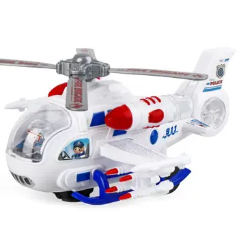 Letalo, Helikopter Model Otroci Ustvarjalna Igrača Helikopter Smešno Razsvetljavo Opozarjati Vrtenja 31738