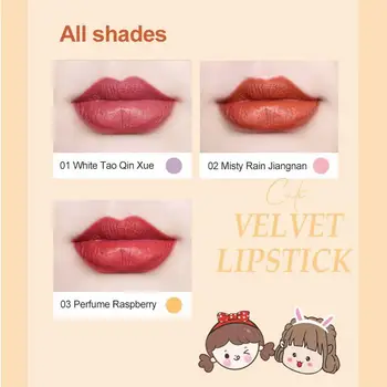 3PCS Šminko na Novo določiti VelvetMoisturizing Lip Gloss Trajne Nepremočljiva Balzam za Ustnice korejski Ličila Lepota Kozmetika Maquillaje TSLM1