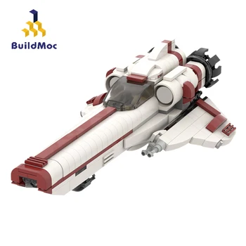 BuildMoc Tehnične Galactica Viper Bojna gradniki MOC Prostor Battlestar Model Opeke Igrače Za Otroke 31809