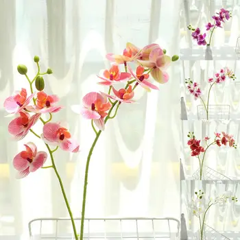 Umetni Ponaredek Metulj Orhideja je Cvet 3D Tiskanja Namizje Okraski iz Plastičnih Postelji v Dnevni Sobi Simulacije Obrat za Poroko