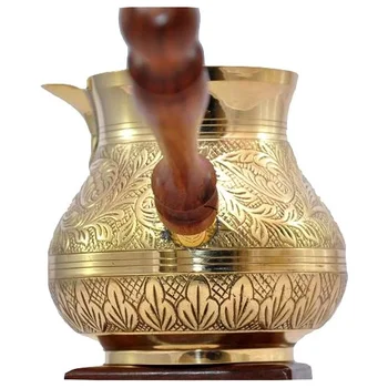 Turški Otomanski arabski Čaj Aparat za Espresso Lonec %Baker 100 Turčija Kavo Kavo Kavo Pot, Intarzijami Zlate vzorci 32119