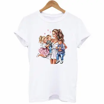 Super Mama Z Punca in Fant nalepke Za Prenos DIY-Ravni Stroj Ženske T-Shirt Obliži Za Modnih Oblačil, Družino Prenos Toplote