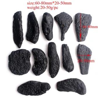1PC Veliko Redkih Naravnih Black Meteorite Indochinite Tektite Rock, ki Spadajo Kamen Gemstone Meteorolite Krater Kamen Zdravljenja Darilo