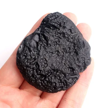 1PC Veliko Redkih Naravnih Black Meteorite Indochinite Tektite Rock, ki Spadajo Kamen Gemstone Meteorolite Krater Kamen Zdravljenja Darilo