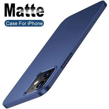 Luksuzni Slim Case Za Iphone Mini 12 11 Pro Xs Max X Xr Težko Pc Zadnji Pokrovček Case Za Iphone Se 2020 7 8 6s 6 Plus 5 5s Ultra Tanek