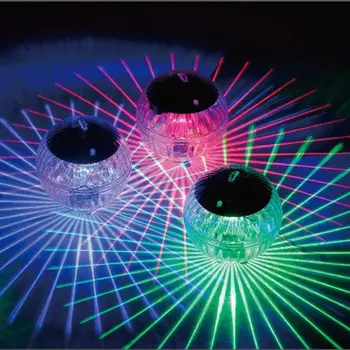 Sončne Plavajoče Bazen Luči Podvodni Žogo Sijalka RGB Barvni Spreminjanje LED Žogo Luči IP65 Vodotesen Ribnik Luči za Vrt, Dvorišče