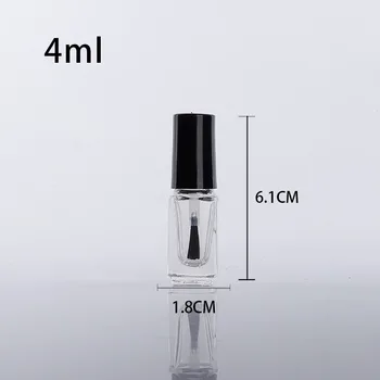 2/5/10/15ml sub-pakirani lak steklenico s čopičem, steklo prazne steklenice, mešanje steklenico,pregleden in svetlobno-dokazilo meri