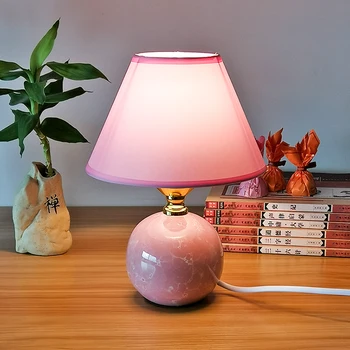 Mini keramična namizne svetilke študija spalnica dekoracijo svetilka moderne Kitajske toplo namizne svetilke