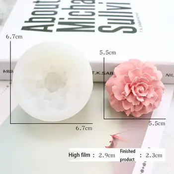 3D Cvet Vrtnice Silikona, Fondat Torto Plesni Milo Jelly Mousse Čokoladni Okraski, Peka Orodje Obrti Doma Dekoracijo