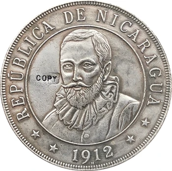 Nikaragvi 1912 KOVANEC KOPIJO 38 mm 33053