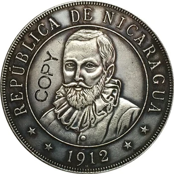 Nikaragvi 1912 KOVANEC KOPIJO 38 mm