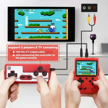 2021 Mini 400 V 1 Igra Player 8 Bit Igra Konzola Gameboy 3.0-Palčni Barvni LCD-Zaslon Retro Igre Polje Dveh Igralcev za Otroke Darilo