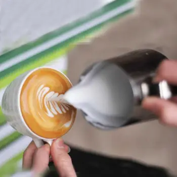 100/150/200/350/600/1000ml iz Nerjavečega Jekla Penjenje Vrč Potegnite Cvet Mleko, Smetano Pokal Cappuccino, Kava Mleko Frothers Latte Art