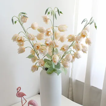 80cm16 Cvet Glave Umetno Cvetje Campanula Umetno Cvetje Posušeno Cvetje Poroke Poroka Dekoracija, Cvetje in Rastline
