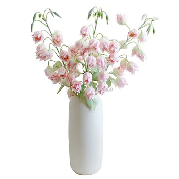 80cm16 Cvet Glave Umetno Cvetje Campanula Umetno Cvetje Posušeno Cvetje Poroke Poroka Dekoracija, Cvetje in Rastline