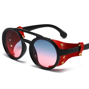 Modna sončna očala novi punk sončna očala moških in žensk retro blagovno znamko design okrogla sončna očala UV400 očala Oculos De Sol