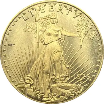 Zda Svobode 1926 1926 D 1926 S Dvajset 20 Dolarjev Saint Gaudens Dvojni Orel Z Geslom V Boga Zaupamo Zlato Kopija Kovanca