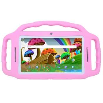 Vroče Prodaje M755 7 Palčni Otrok Tablet Android 7 Quad Core 1GB/8GB 1024*600 WIFI Dual Camera Darilo za Varstvo Silikonsko Ohišje