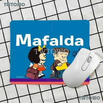 Mafalda Gaming Računalnik Mouse Pad Lep Igralec Anti-slip Naravne Gume, Strip Art Home Office Dekoracijo MousePad
