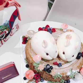 3D Cartoon Velikonočni Zajček Plesni Silikonski Zajec Mousse Sladkarije, Sladoled, Čokolada Plesni Fondat torto dekoracijo dodatki
