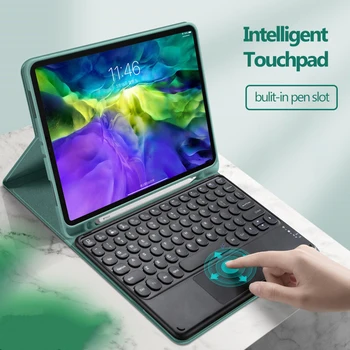 Krog Skp magnetni Tipkovnice, Ohišje za iPad 2020 Pro 11 Za 12,9 9.7 10.5 Smart Ohišje za iPad Zraka 4 3 2 1 10.2 8. Toucpad Tipkovnico