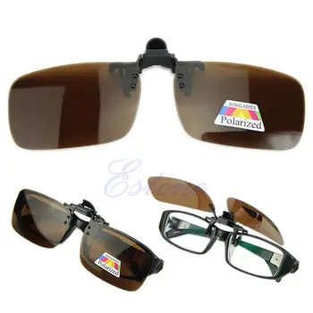 Vožnja Polarizirana Očala Dan Night Vision Clip-on Flip-up Leče, sončna Očala 35883