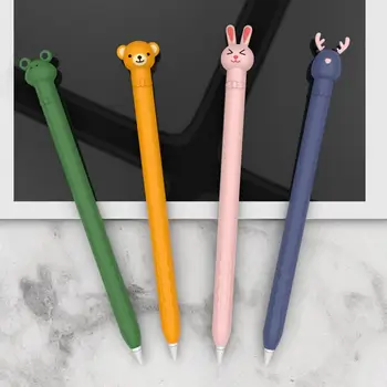 Visoka kakovost Pero Oprijem Rokav Zajec Elk Živali Silikonski Anti Slip Zaščitna torbica Pen Pokrov Nosilec za iPad