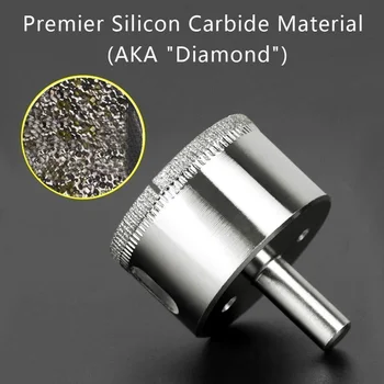 Visoka Kakovost 15pcs Diamond Prevlečeni Kronske Žage Drill Bit Nastavite Rezalnik 6-50mm Za Keramične Ploščice Marmorja Stekla