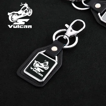 Motorno kolo Usnje Ključnih Verige Moda keychain Trendy obesek za ključe Z Logotipom Za Kawasaki VULCAN S VULCAN 650-2021