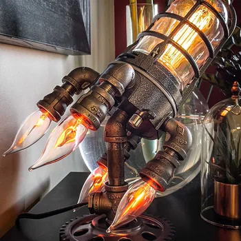 Raketni Svetlobe, Ročno izdelan Edinstveni Luči, LED Luči, Ročno Izdelana po Meri Morska Riba Lučka Umetnosti Lučka Prilagodljiv okova za Prilagoditev 3628
